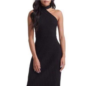 VICI Collection One Shoulder Plissé Dress